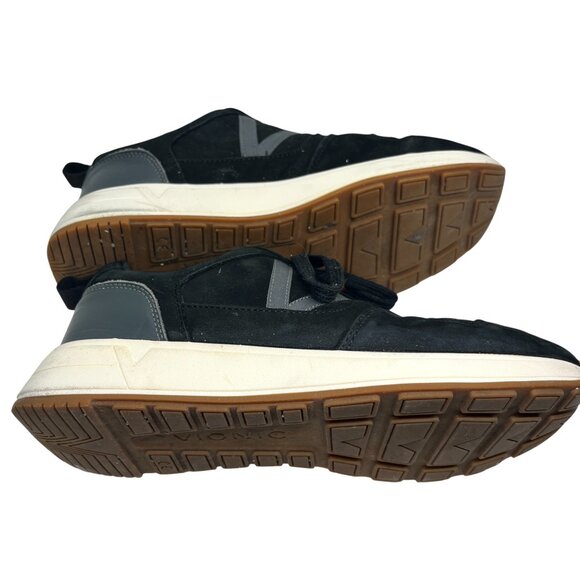 VIONIC BLACK LEATHER SNEAKERS WOMENS 7 ORTHOTIC ARCH SUPPORT CASUAL SHOES - Picture 15 of 16